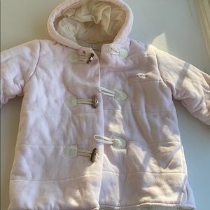 PAPPA & CICCIA P&C Pink toggle coat 24 months